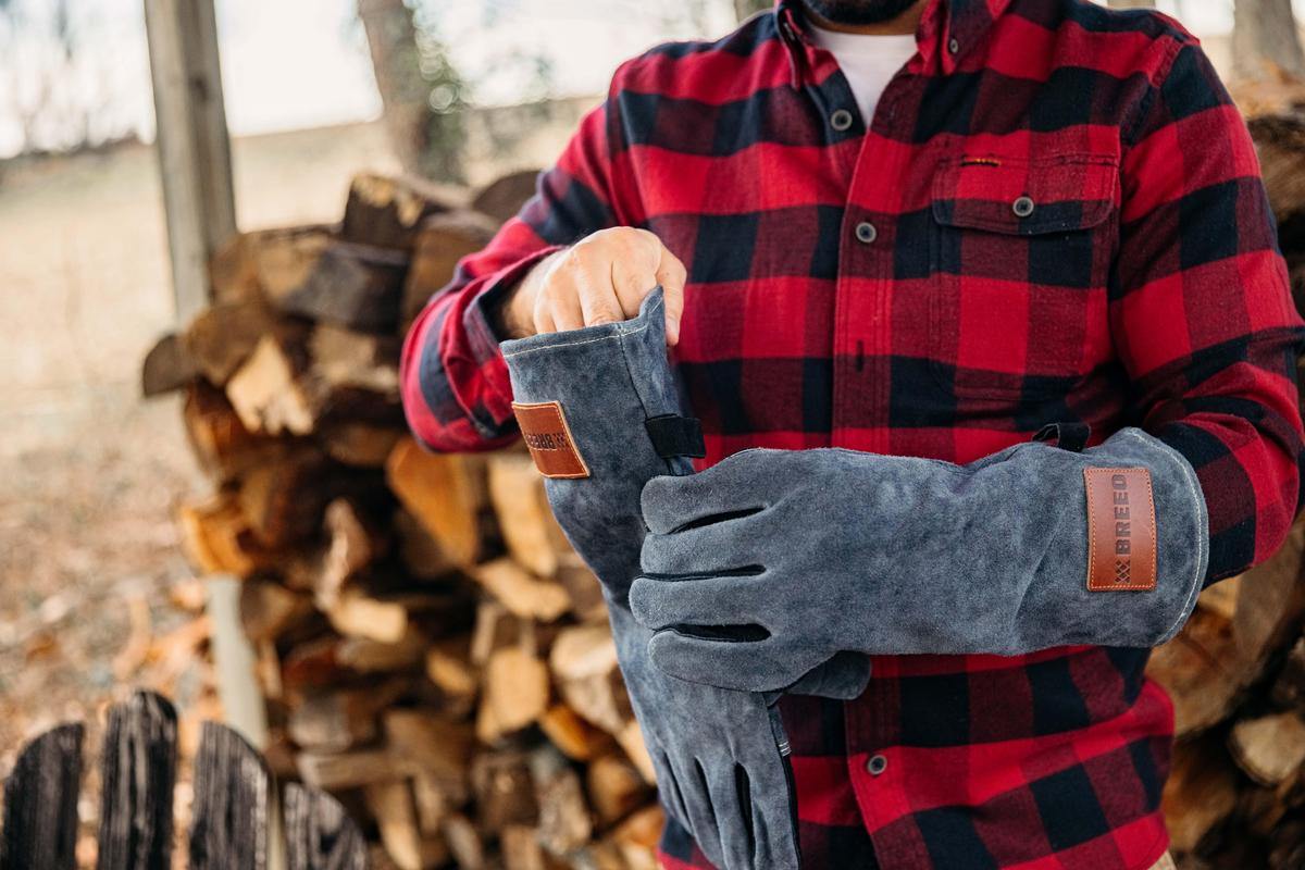 Breeo Leather Fire Gloves - Image 7