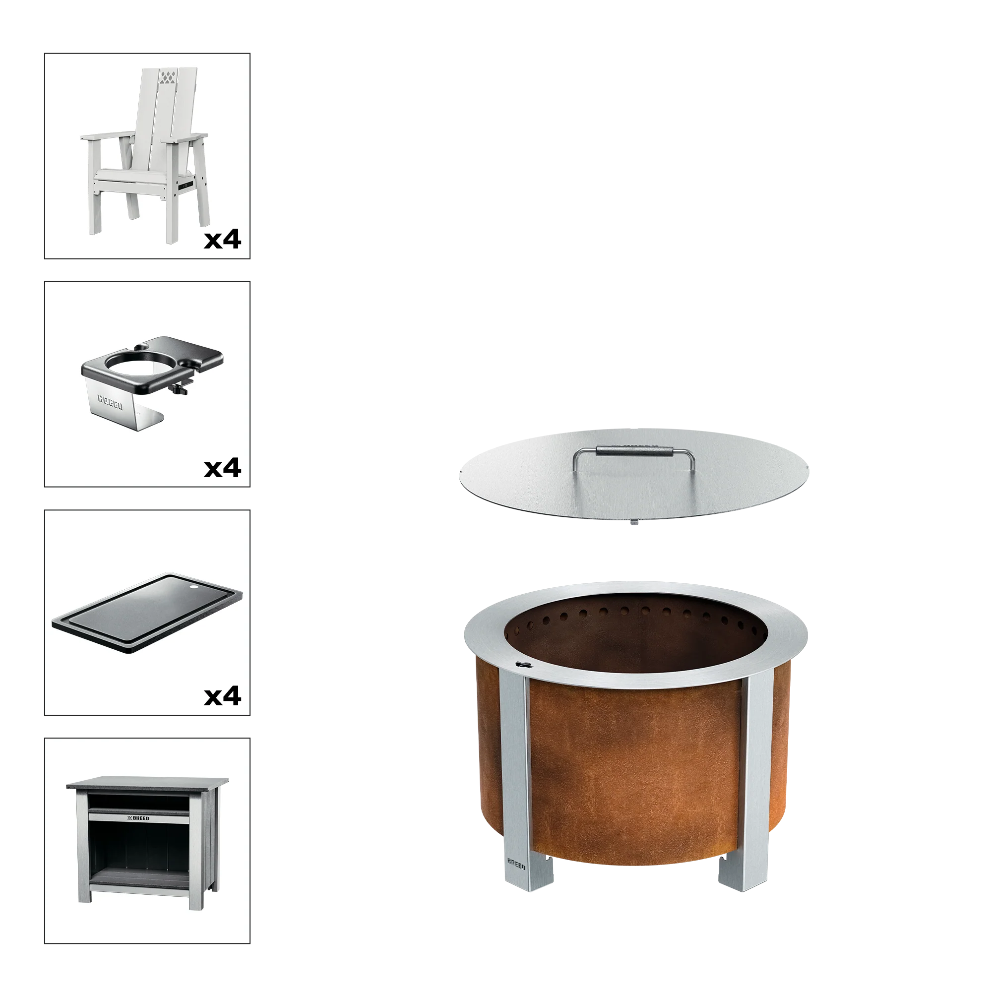 X Series Total Patio Fire Pit Bundle - Image 18