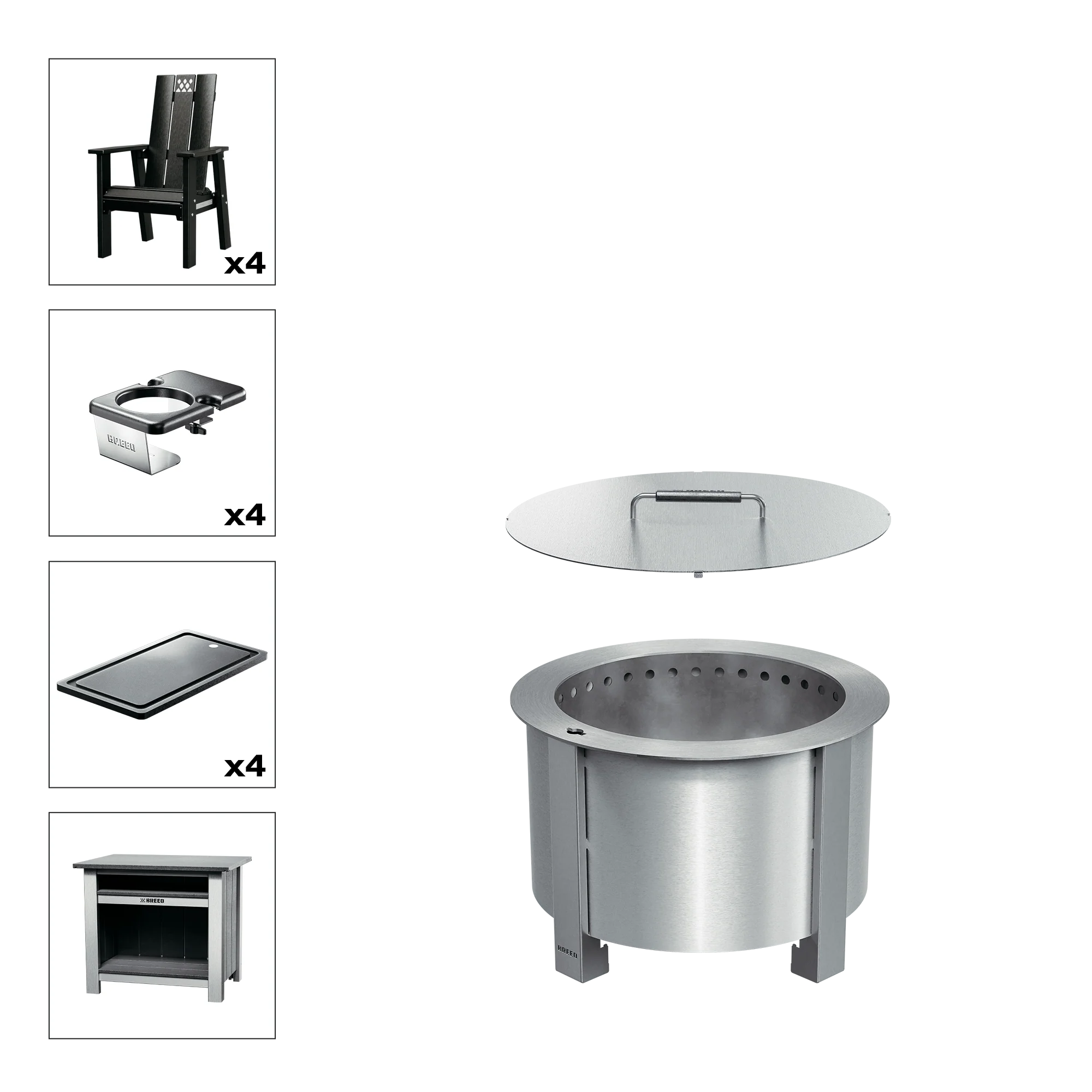X Series Total Patio Fire Pit Bundle - Image 20