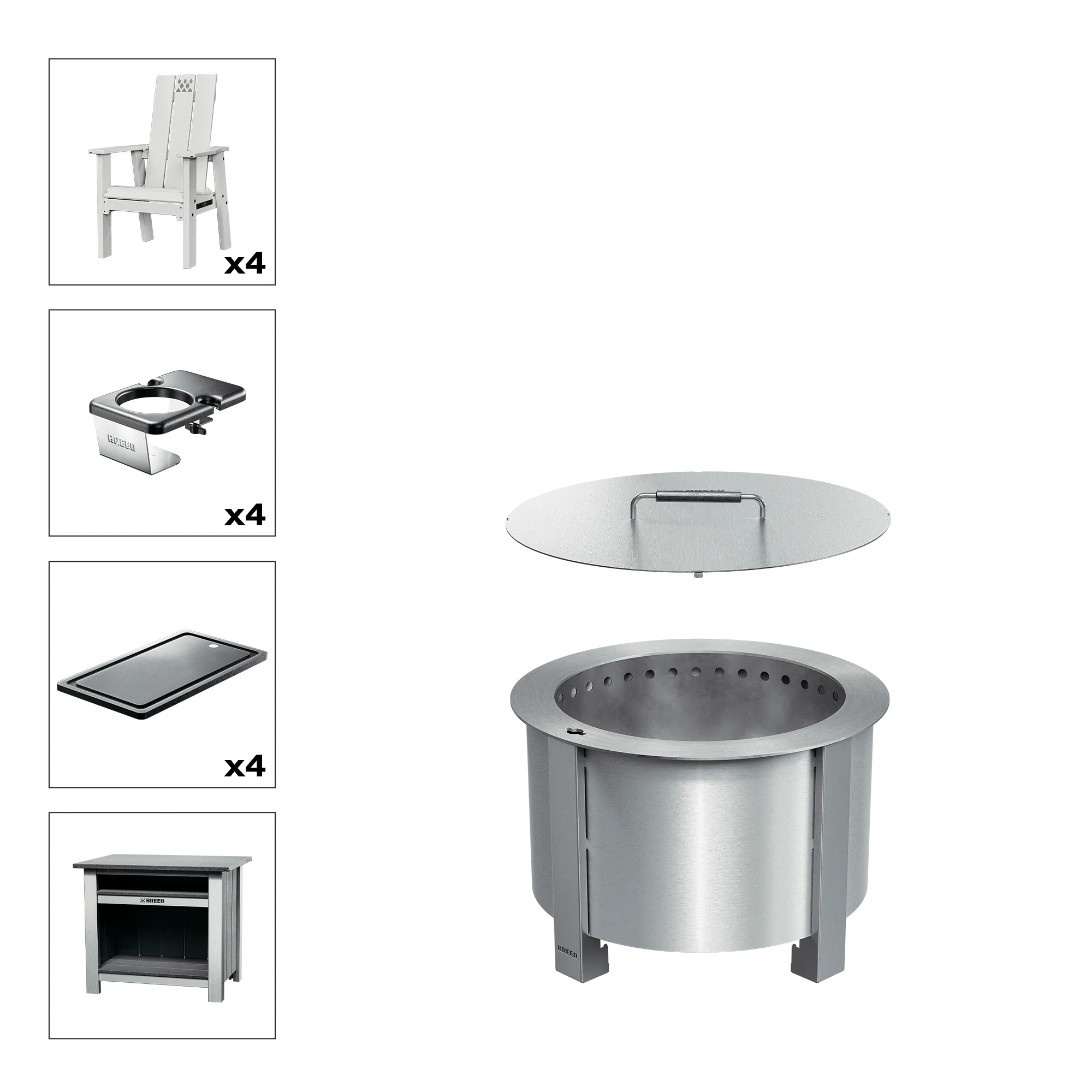 X Series Total Patio Fire Pit Bundle - Image 22