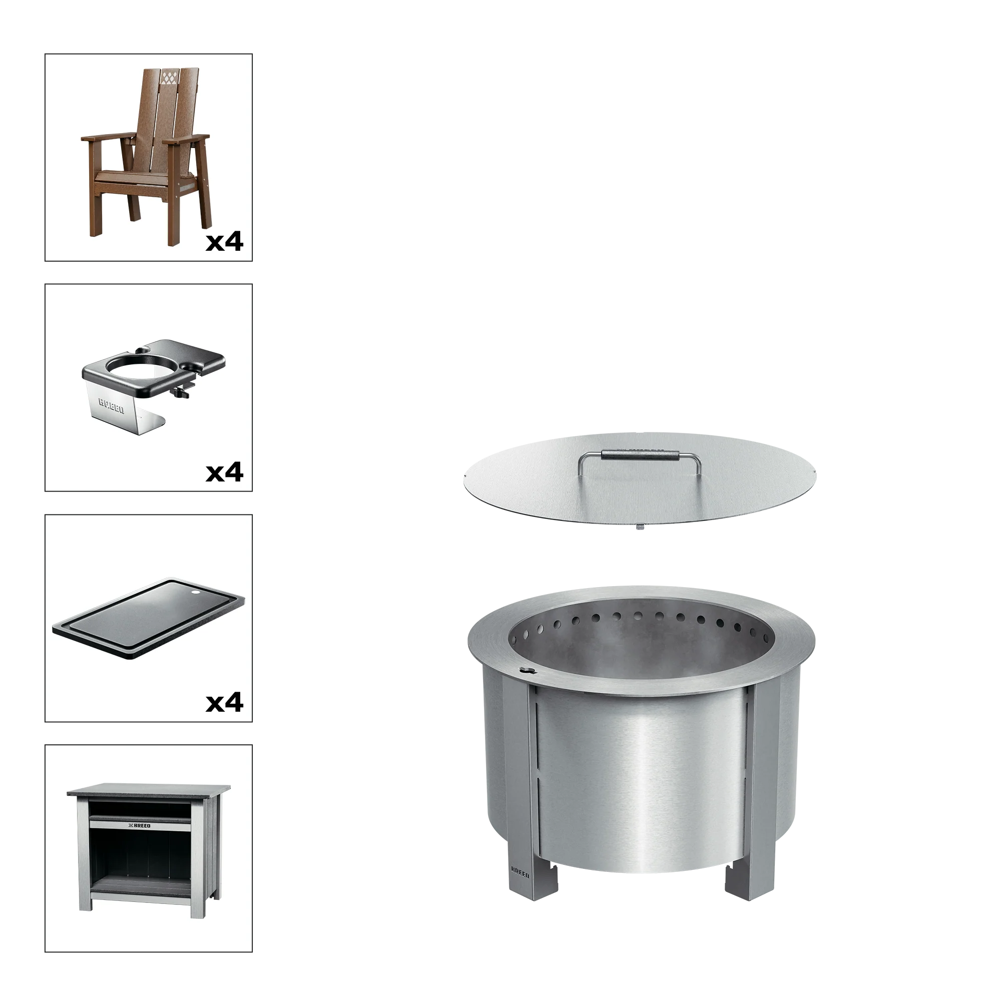 X Series Total Patio Fire Pit Bundle - Image 23