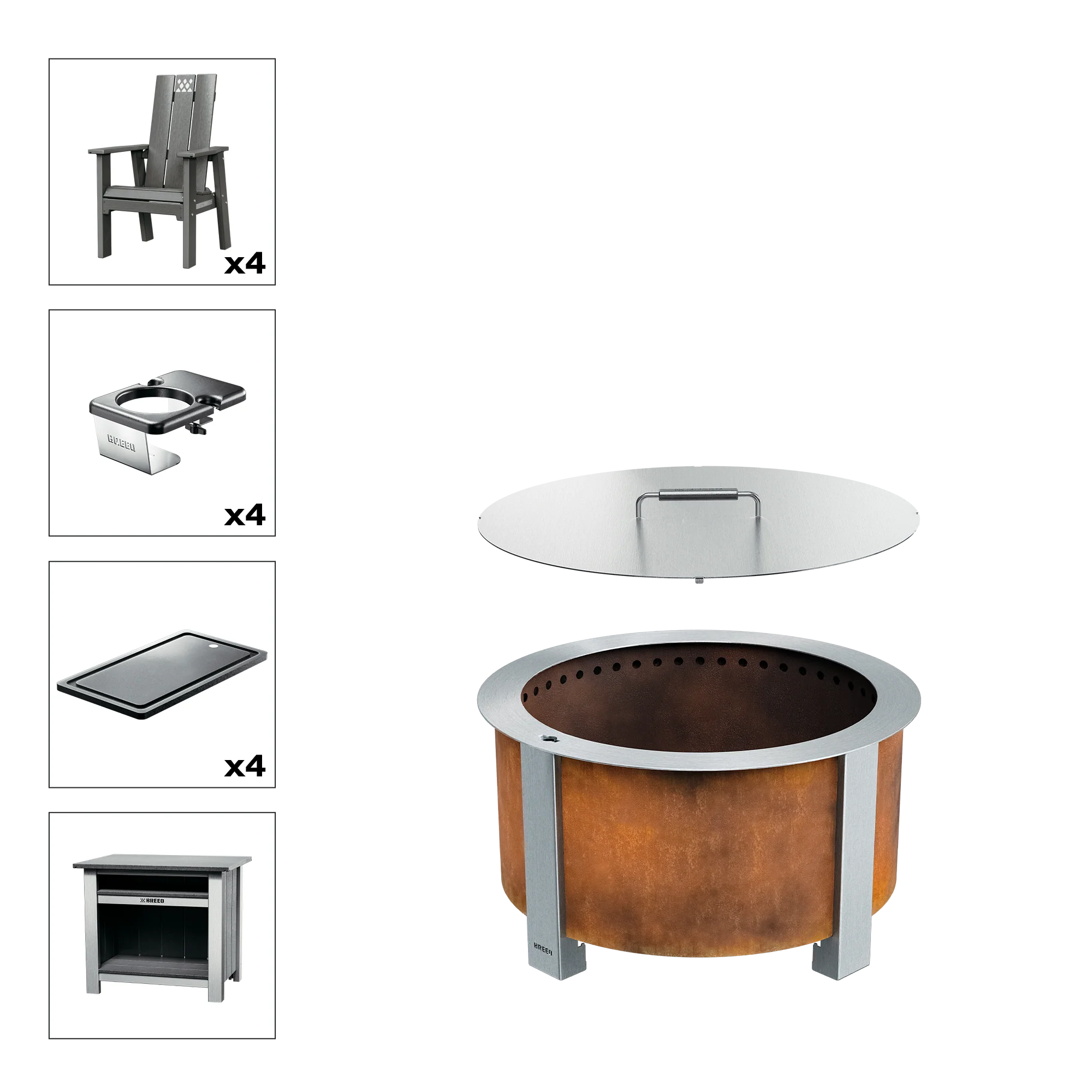 X Series Total Patio Fire Pit Bundle - Image 24