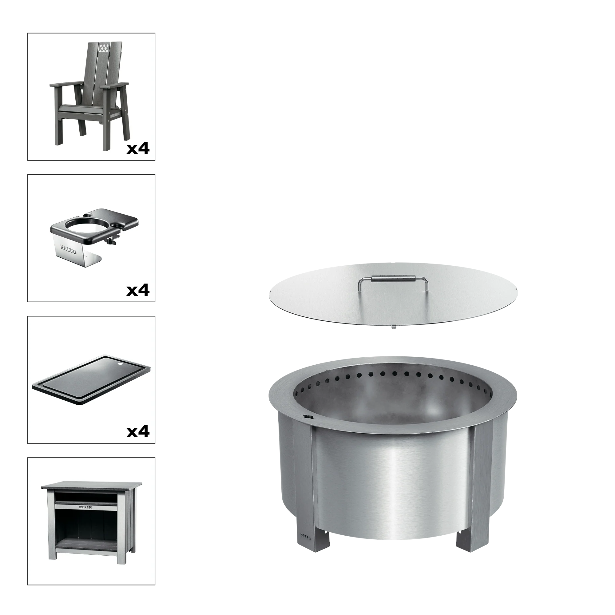 X Series Total Patio Fire Pit Bundle - Image 27