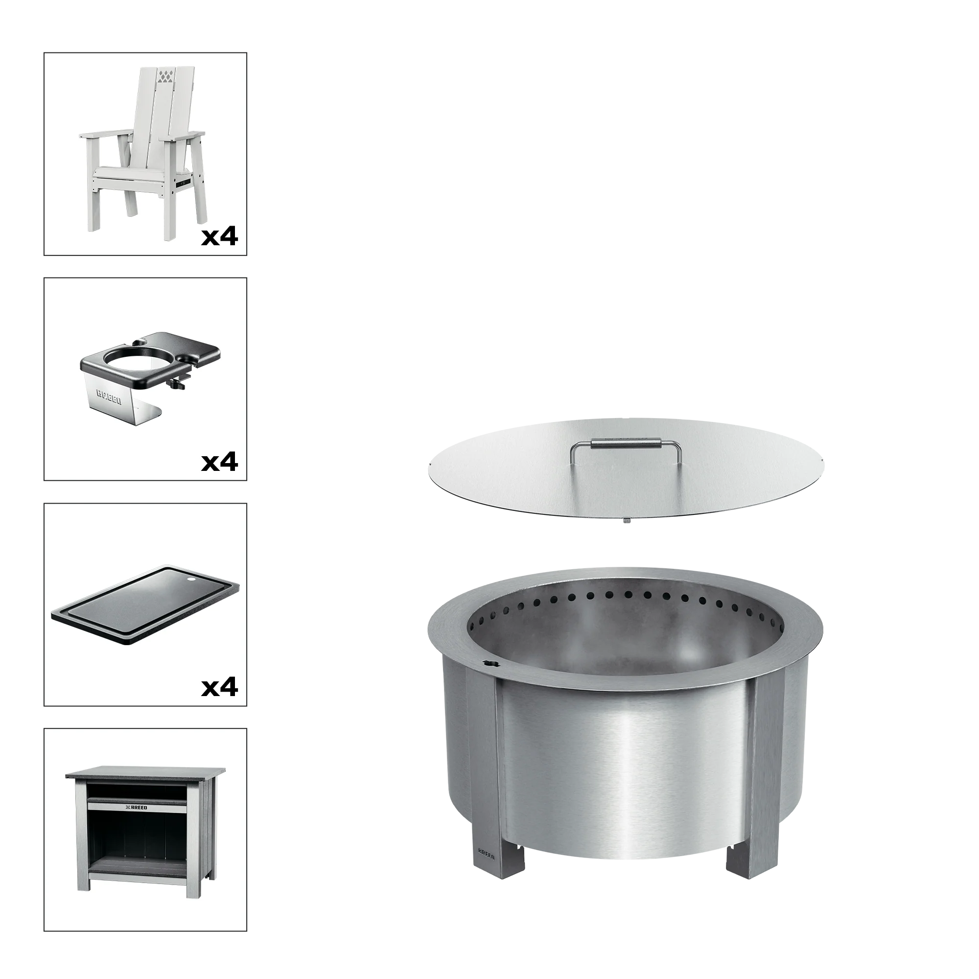 X Series Total Patio Fire Pit Bundle - Image 28