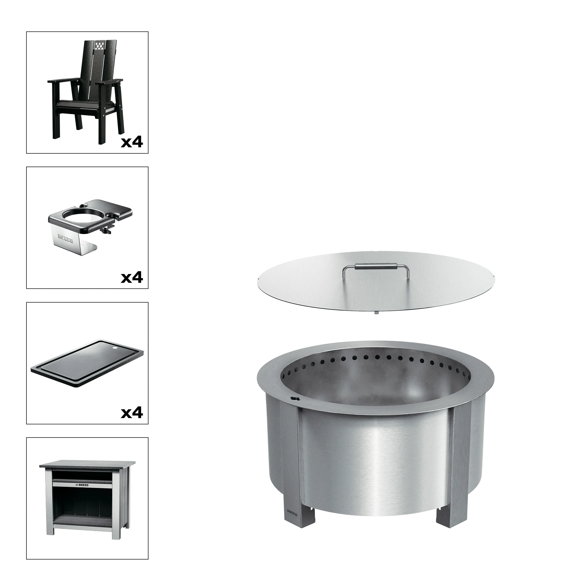 X Series Total Patio Fire Pit Bundle - Image 29