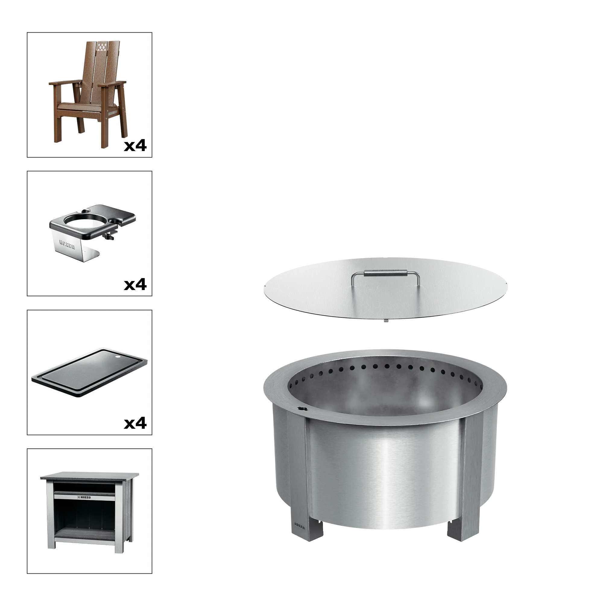 X Series Total Patio Fire Pit Bundle - Image 30