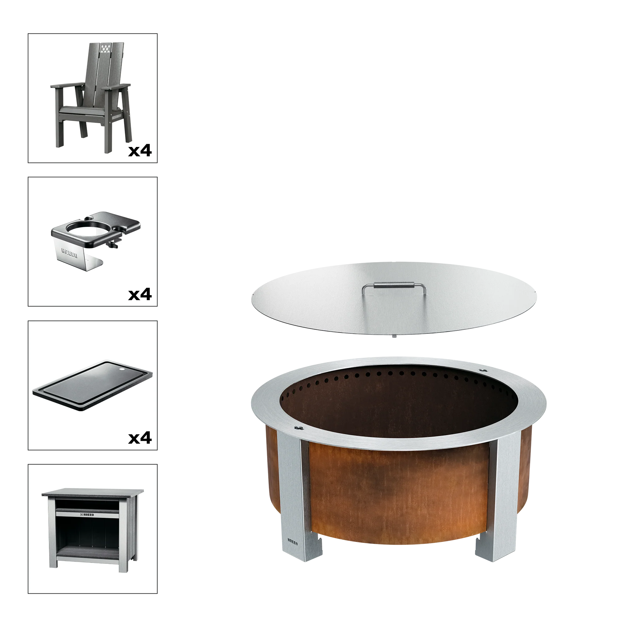 X Series Total Patio Fire Pit Bundle - Image 32