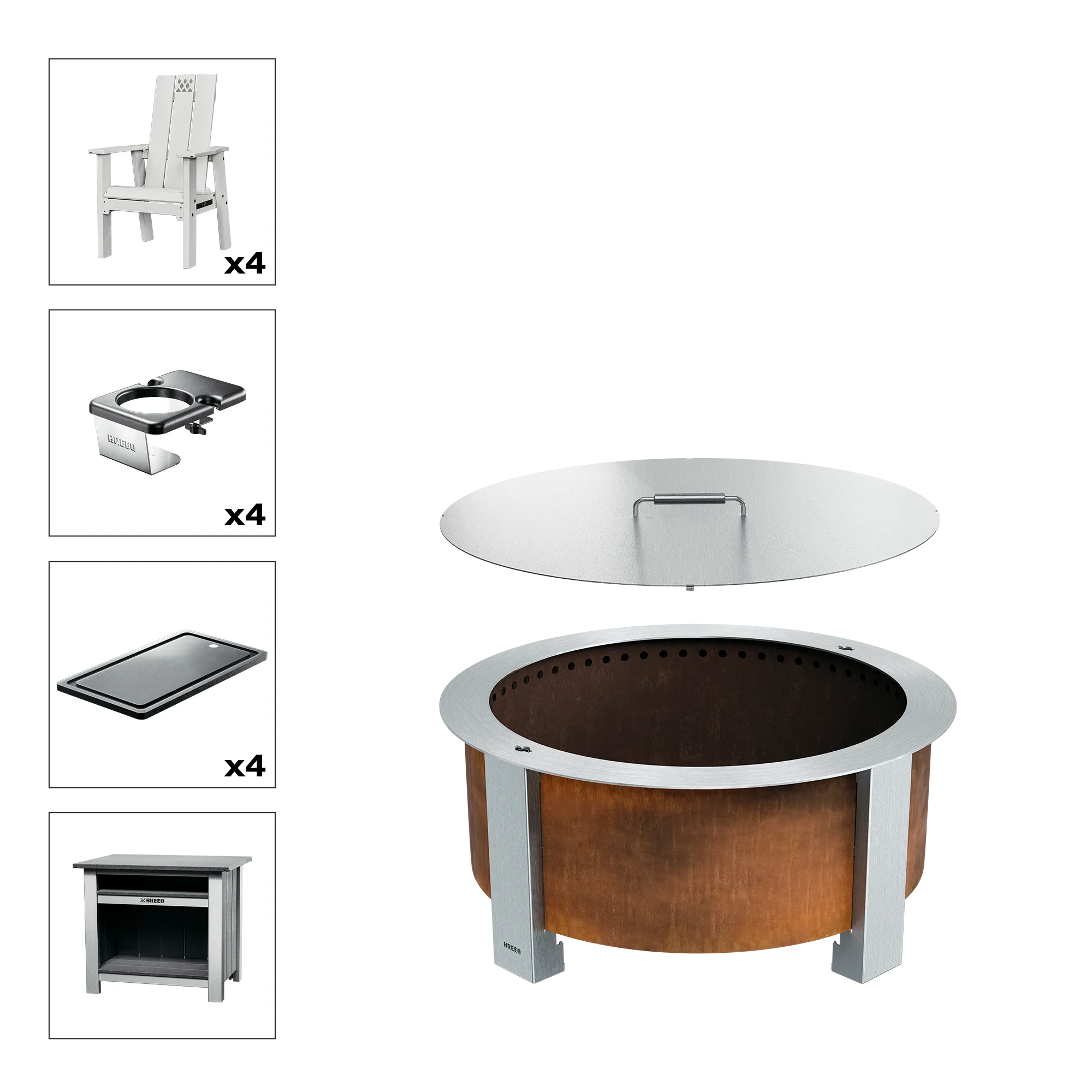 X Series Total Patio Fire Pit Bundle - Image 33