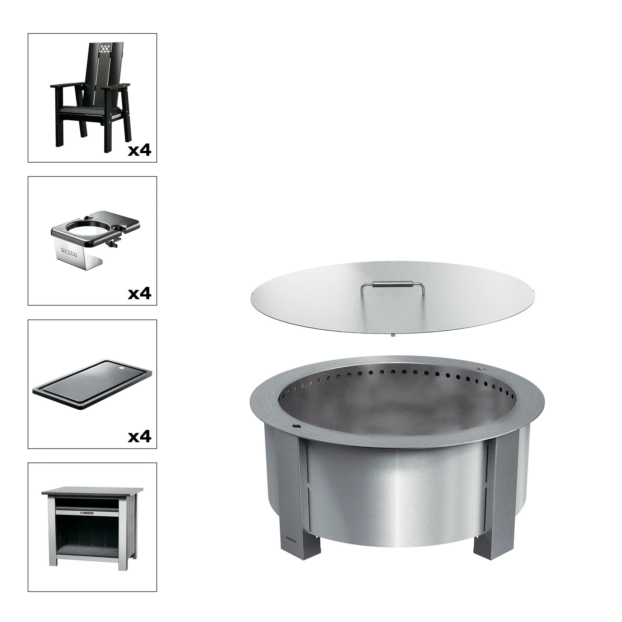 X Series Total Patio Fire Pit Bundle - Image 35