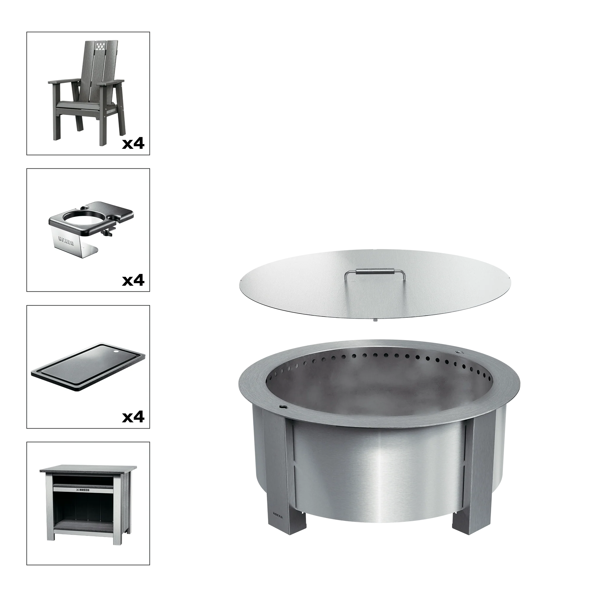 X Series Total Patio Fire Pit Bundle - Image 36