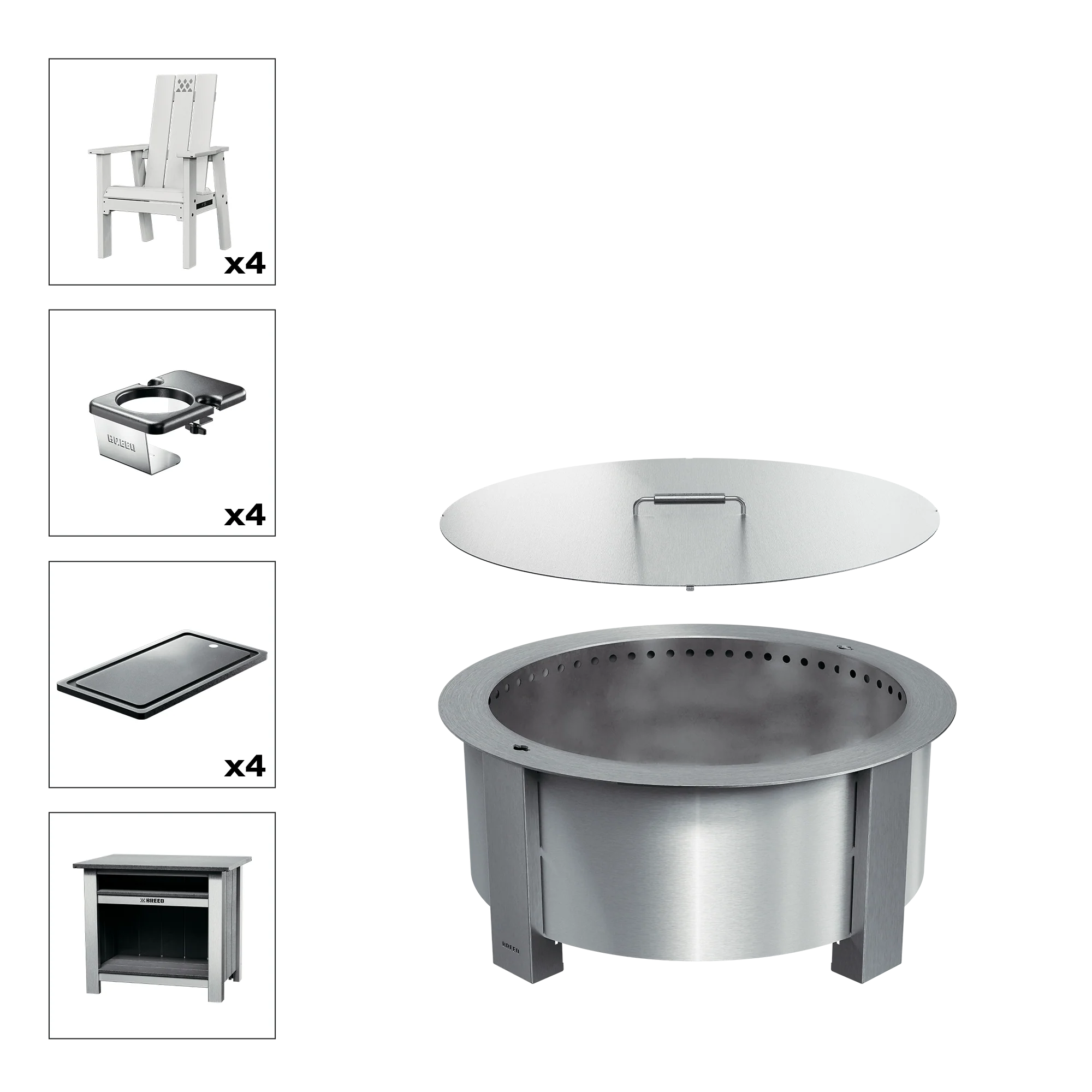 X Series Total Patio Fire Pit Bundle - Image 37