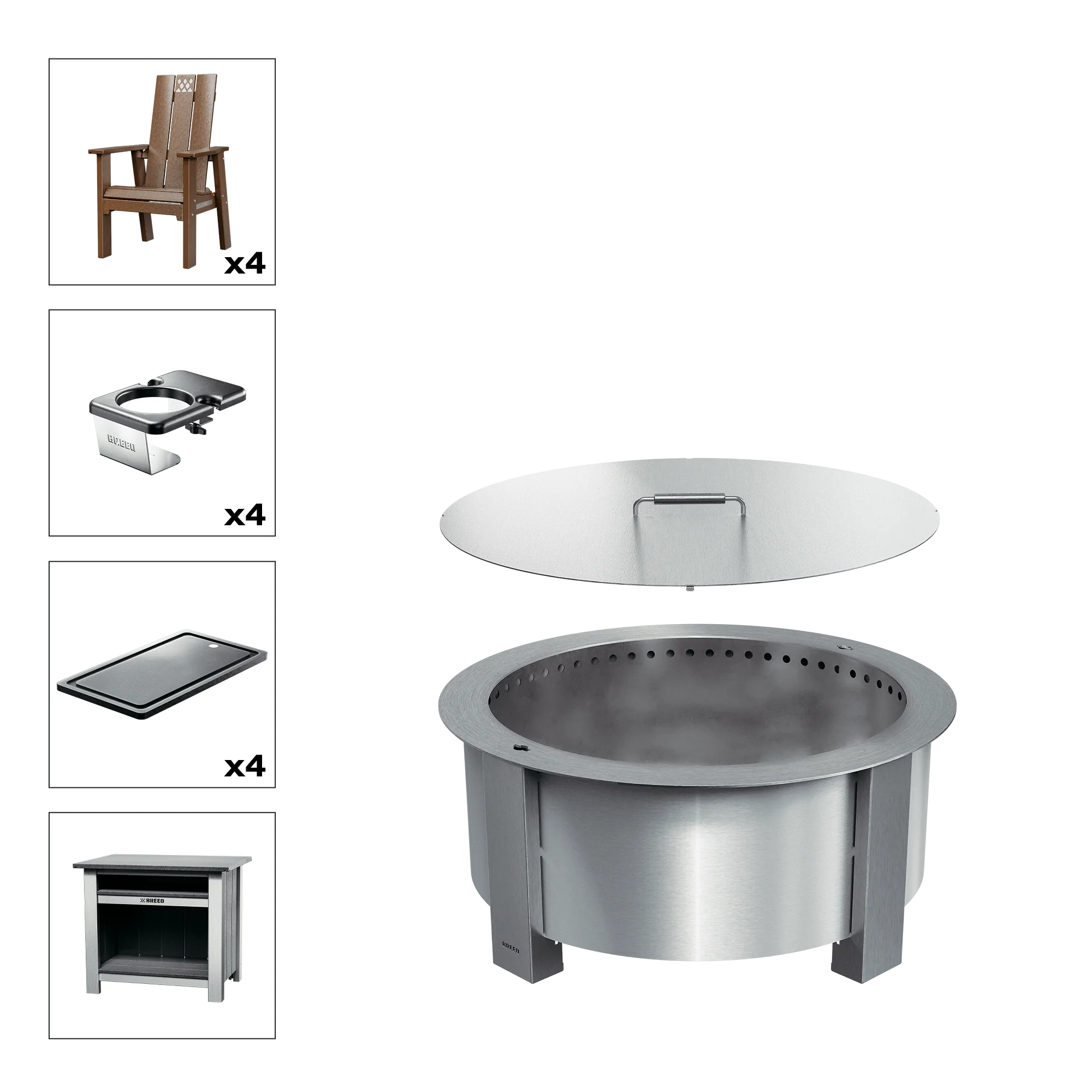 X Series Total Patio Fire Pit Bundle - Image 38